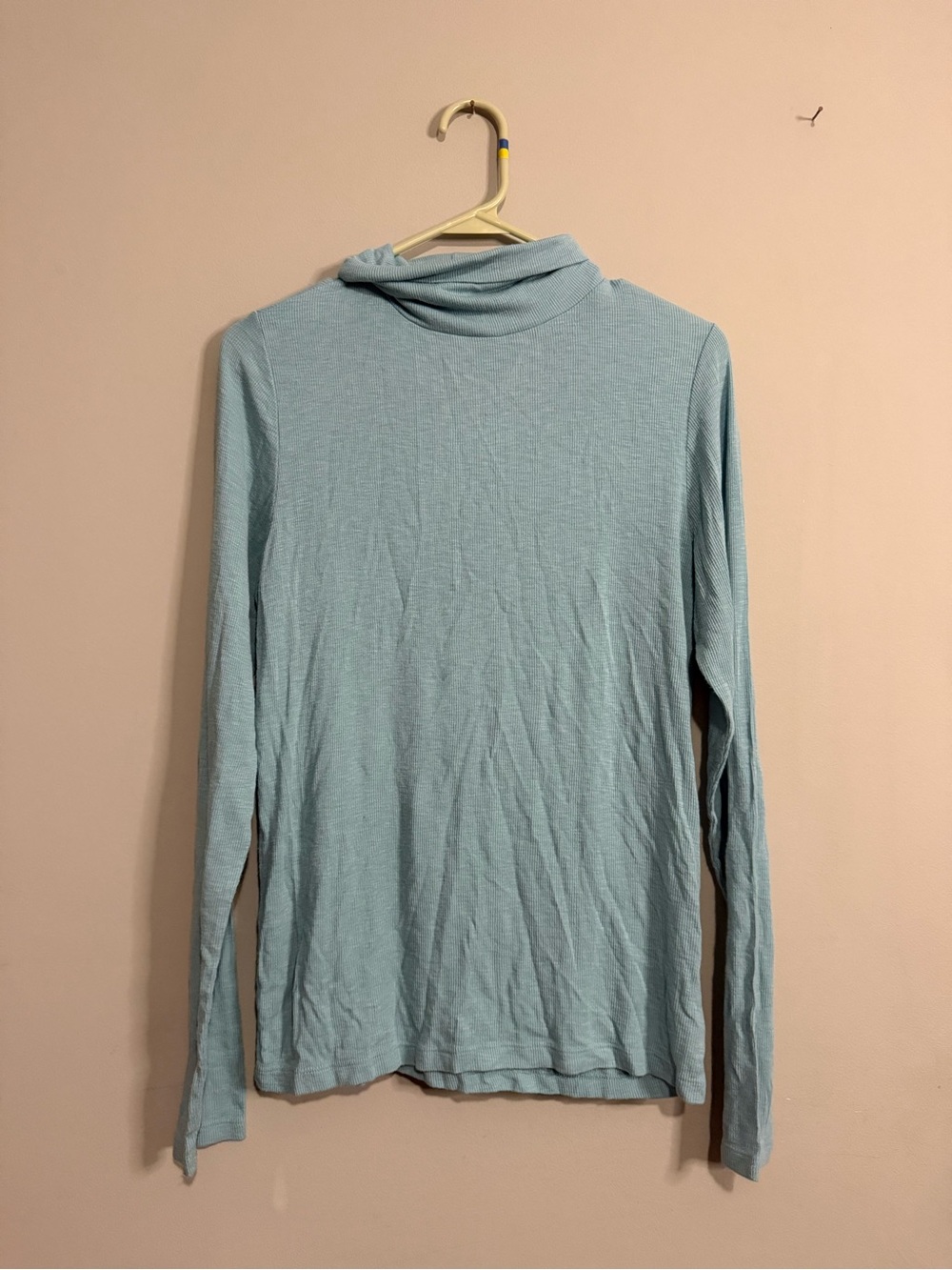 Aerie Light Blue Women's Long Sleeve Turtleneck Top